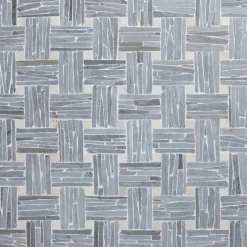 Qualitystone Luonnonkivimosaiikki Parquet, liuskekivi ja marmori verkolla, 300 x 300 mm Online