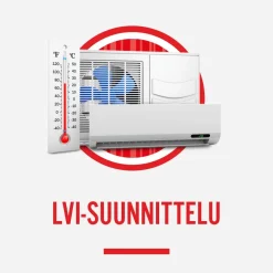Talosuunnittelu LVI-suunnittelu uusi talo 1-kerroksinen/max. 100m2 Clearance