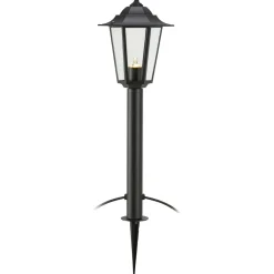 Lyhtyvalaisin maapiikillä Unite 12, 73cm, IP44 3W musta/kirkas - Markslöjd Online