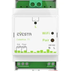 Älytermostaatti pörssisähköohjauksella Evesta Caladrius T1, wifiohjelmoitava, 1-vaihe 1x16A - Etherma