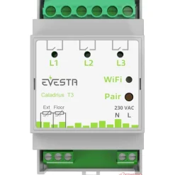 Etherma Älytermostaatti pörssisähköohjauksella Evesta Caladrius T3, wifiohjelmoitava, 3-vaihe 3x16A Sale