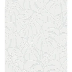 Maalattava tapetti Patent Decor Original 9375, 1,06x25m, peikonlehti, valkoinen - Tapetit.fi Outlet