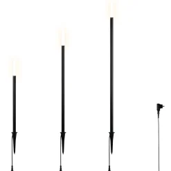 Trio Maapiikkivalaisin LED Stick mattamusta Hot