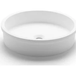 Malja-allas Belted, Ø420mm, mattavalkoinen - Bathco Hot
