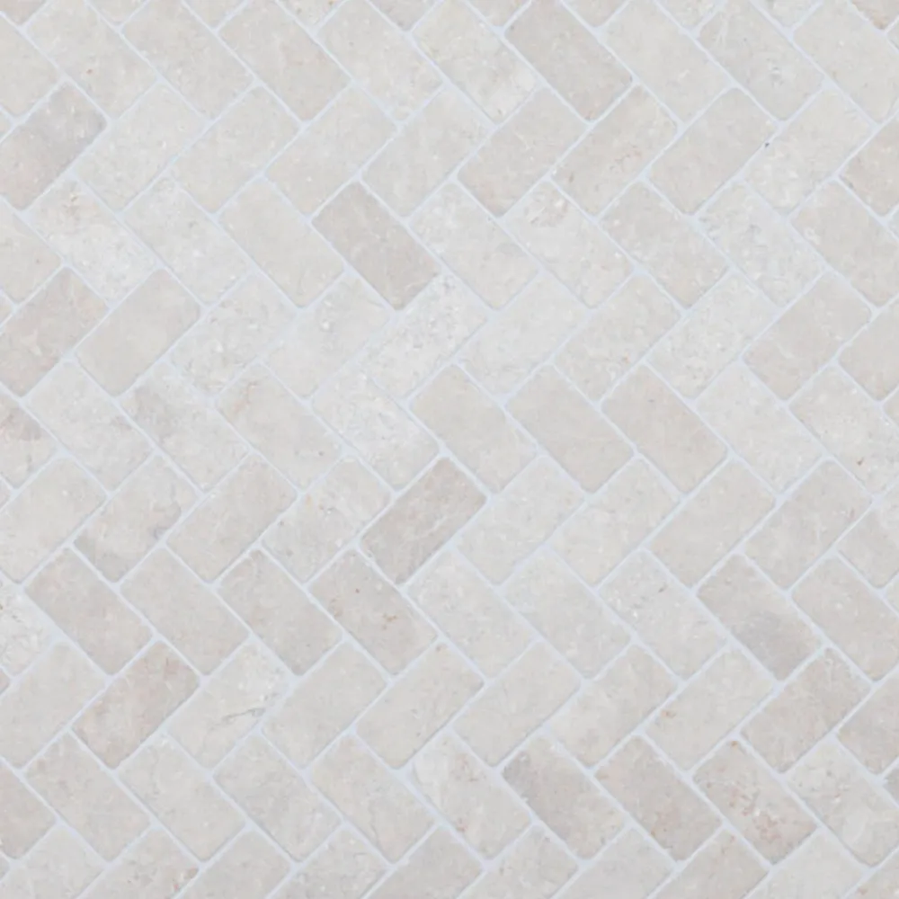 Qualitystone Marmorimosaiikki Herringbone White, 30 x 60 mm Outlet