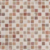 Marmorimosaiikki Square Terra-Mustard-White, verkolla, 20 x 20 mm - Qualitystone