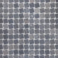 Qualitystone Marmorimosaiikki Diagonal Gray-White, verkolla, 50x50/10x10 mm Online