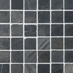 Marmorimosaiikki Square Gray, verkolla, 50 x 50 mm - Qualitystone