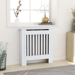 FinePRICE Mdf lämpöpatterin suoja valkoinen 78cm Hot