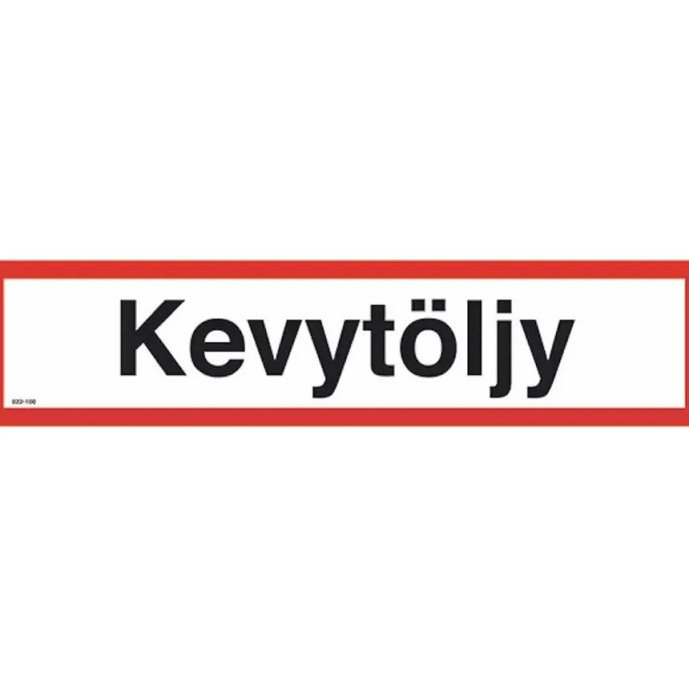 Suomen Turvakauppa Merkintäkilpi "Kevytöljy", 40x10cm