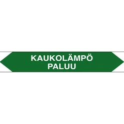 Merkintätarra/putkistotarra "Kaukolämpö paluu", 16x2.5cm, 5kpl - Suomen Turvakauppa Sale