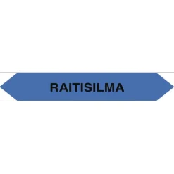 Suomen Turvakauppa Merkintätarra/putkistotarra "Raitisilma", 16x2.5cm, 5kpl Outlet