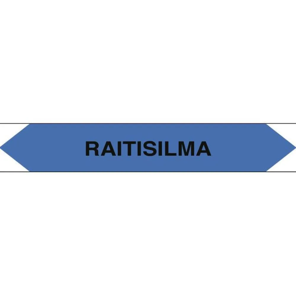 Suomen Turvakauppa Merkintätarra/putkistotarra "Raitisilma", 16x2.5cm, 5kpl Outlet