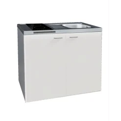 Minikeittiö MCERAMIC, leveys 100cm, keraamisella liedellä - Limatec New