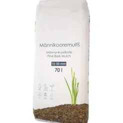 Männyn kuorikate 15-50mm 51 säkkiä x 50l/lava 2550 litraa - Woodpeckers New