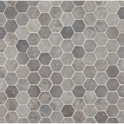 Qualitystone Mosaiikkilaatta Hexagon Light Grey, 60x60mm Online
