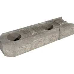 Muurikivi Aitakivi peruspari 560x200x100 mm sileä harmaa - Rudus