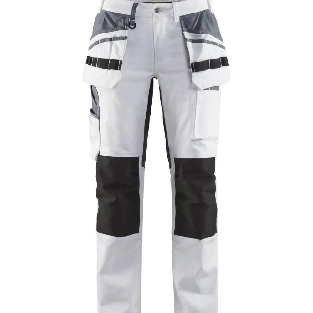 Blåkläder Naisten housut 7910 Stretch valkoinen/musta Discount