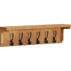 FinePRICE Naulakko 60x16x16 cm täysi tammi New