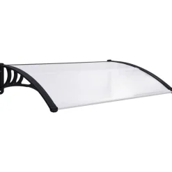 FinePRICE Ovikatos musta ja läpinäkyvä 120x80 cm pc Discount