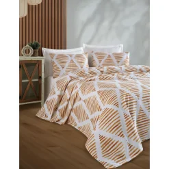 Linento Parivuoteen päiväpeitto Segment, 200x235cm, sinapinkeltainen Online
