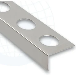 Euroshrink Parvekelistan ulkokulmapala alumiini e-280a, 55mm, harmaa Hot