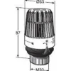 IMI Hydronic Engineering Patteriventtiilin termostaatti TRV 300, M30, rajoitettu kiintoanturi, 6-21°C Hot