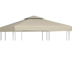 Paviljongin kangaskatto 310g/m² beige 3x3m - FinePRICE Hot