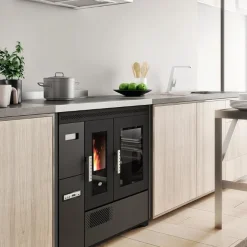 Eva Calòr Pellettihella Enrica 8.6kW, musta Sale