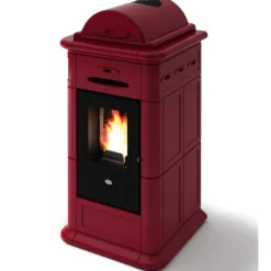 Pellettitakka Adele 8kW, punainen - Eva Calòr Hot