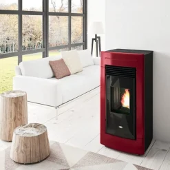 Eva Calòr Pellettitakka Laura 12.5kW, punainen Sale