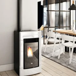 Pellettitakka Sofia 8kW, valkoinen - Eva Calòr Discount