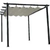 Pergola Garden 3x4m kangaskatolla alumiini - Mag-Pro Outlet