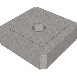 Lakka Rakennustuotteet Perustuslaatta Lakka, 350x350x100mm Clearance