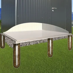Perustus puutarhavajaan HighLine H6 SmartBase Plus alumiini - Biohort Hot