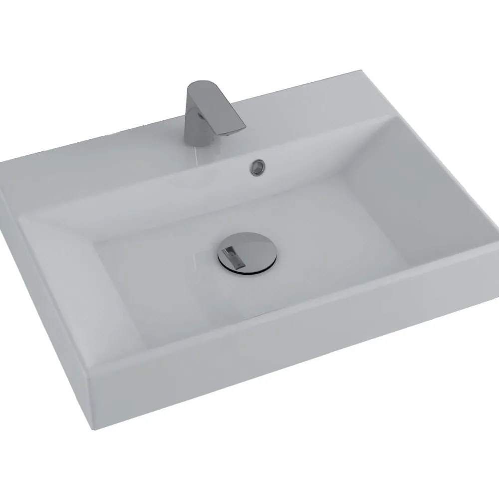 Pesuallas Solo 500x360mm valumarmori valkoinen - Grip