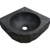 Pesuallas 39-3509 300x300x100 mm luonnonkivi musta - Interia Discount