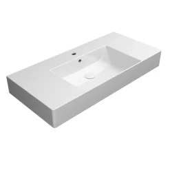 Pesuallas Kube X 100x47cm, ExtraGlaze-pinnoite, valkoinen - Interia Online