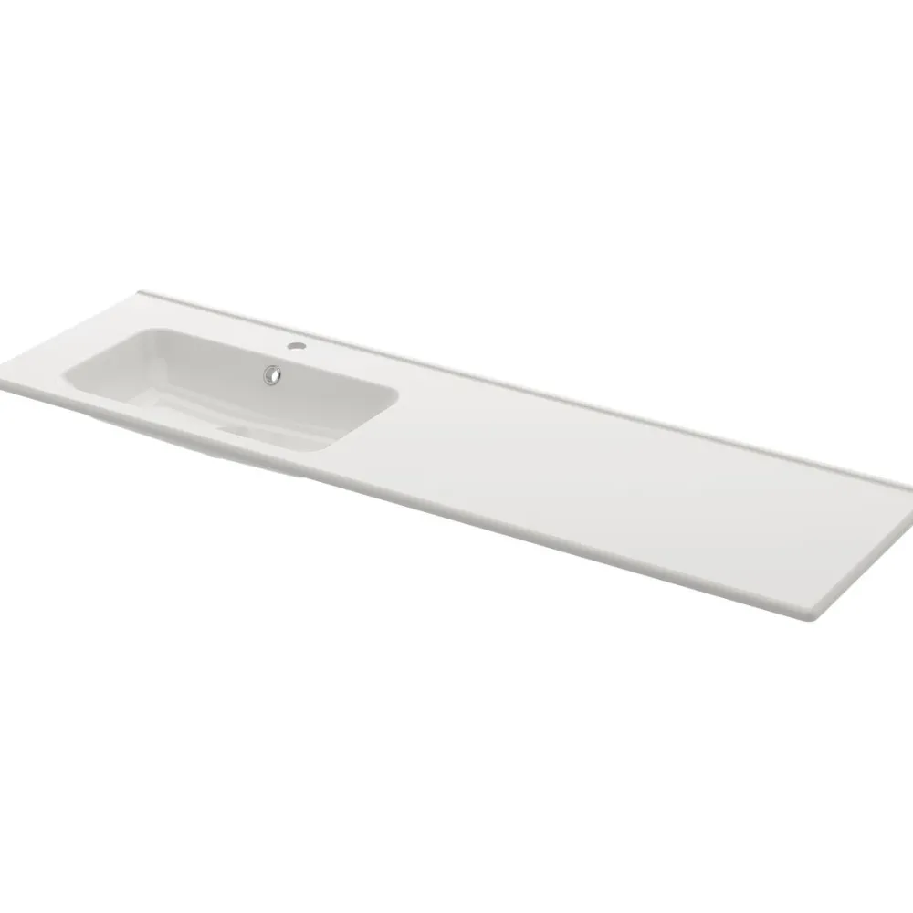 Pesuallas Nerby 1600x450mm vasen valkoinen - Svedbergs