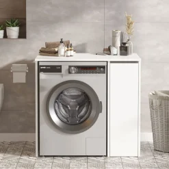 Linento Furniture Pesukonepöytä SA1 60 cm valkoinen New