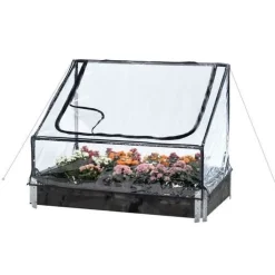 Pienoiskasvihuone lavakaulukselle 115x76x40/70 cm - Hortus
