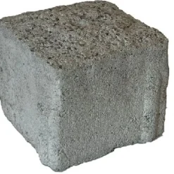 Pihakivi Artik-noppa, 92x92x80mm, profiloitu, hienopesty, harmaa - Rudus Discount