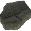 Pihakivi Luotokivi 336x246x80 mm profiloitu mustaharmaa - Rudus Outlet
