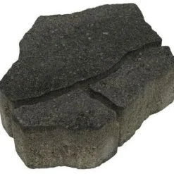 Pihakivi Luotokivi 336x246x80 mm profiloitu mustaharmaa - Rudus Outlet