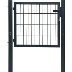 FinePRICE Pihaportti teräs 103x150cm antrasiitti
