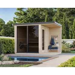 Palmako Pihasauna Sarah 3,8+2,1 m2 Outlet