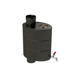 Piippuvesisäiliö , ∅115mm, 24l, musta - Vilpra Best