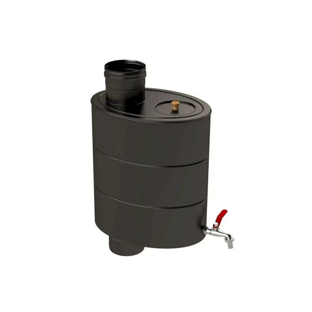 Piippuvesisäiliö , ∅115mm, 24l, musta - Vilpra Best