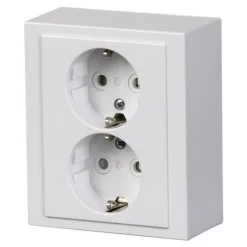 ABB Pistorasia Impressivo 2S/16A/IP21 PPJ HL valkoinen Hot