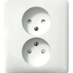 Schneider Electric Pistorasia Exxact, 2-osainen, peitelevyllä, maadoittamaton, ruuviliitos, valkoinen New